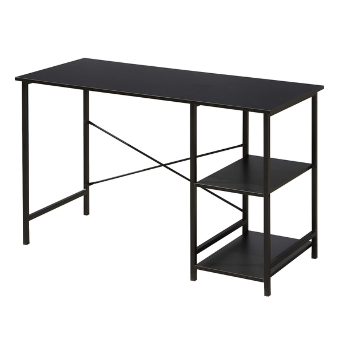 Escritorio con Estante Inferior · Negro