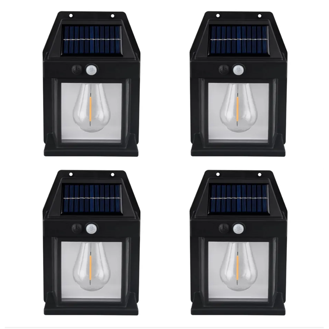 Farol Vintage · 4 piezas · Energía Solar