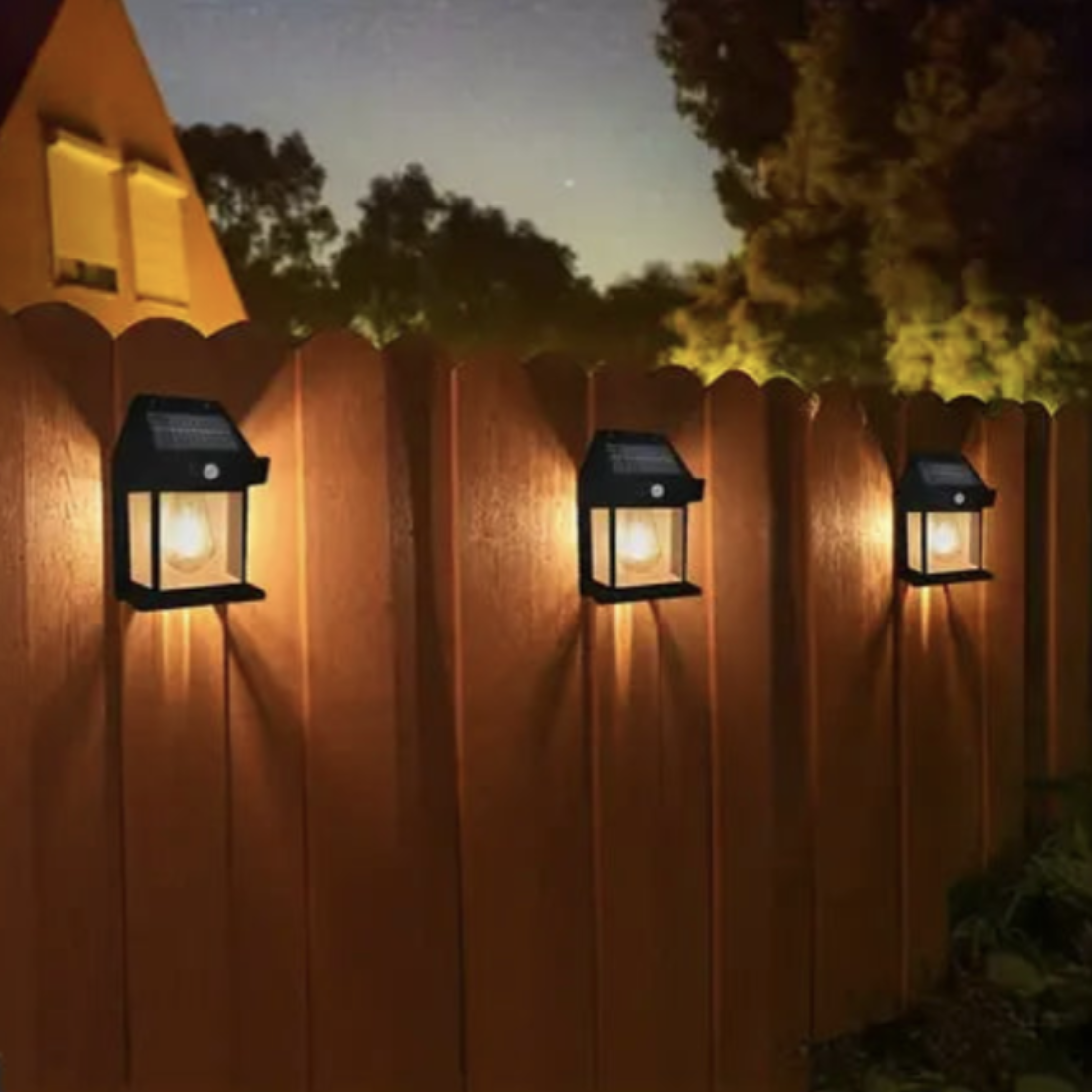 Farol Vintage · 4 piezas · Energía Solar