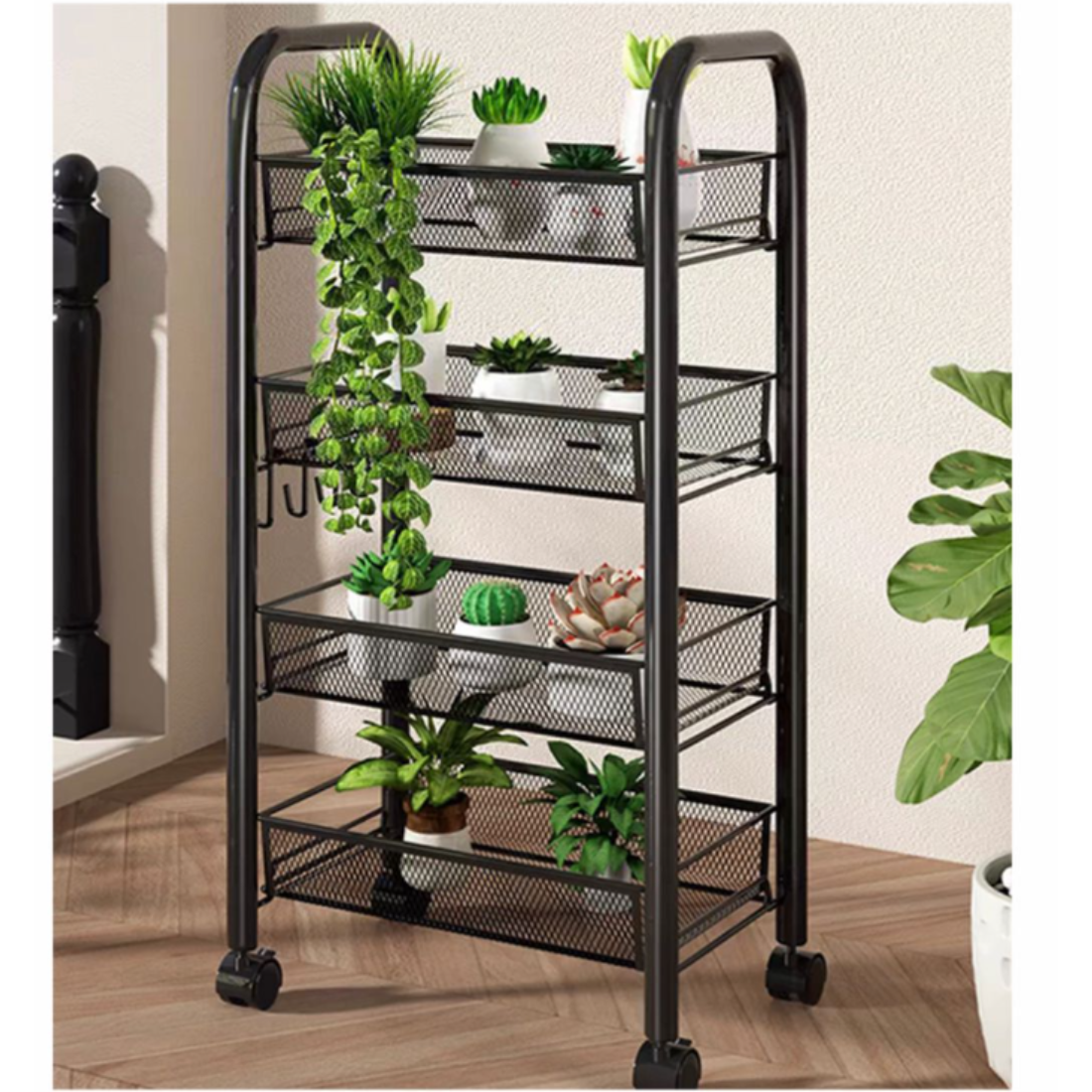 Estante Organizador · 4 niveles · Negro