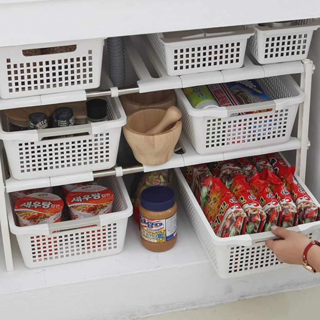 Organizador Doble · Blanco