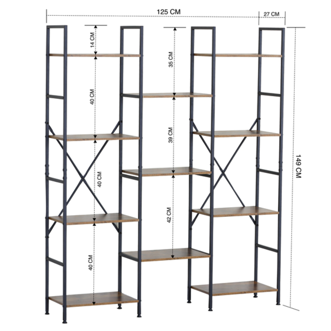Estante Multinivel · Industrial · Café