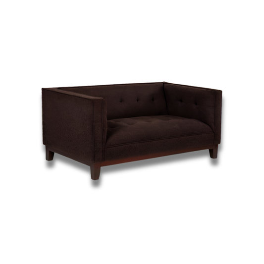 Sofá Praga · 2C · Lino · Café