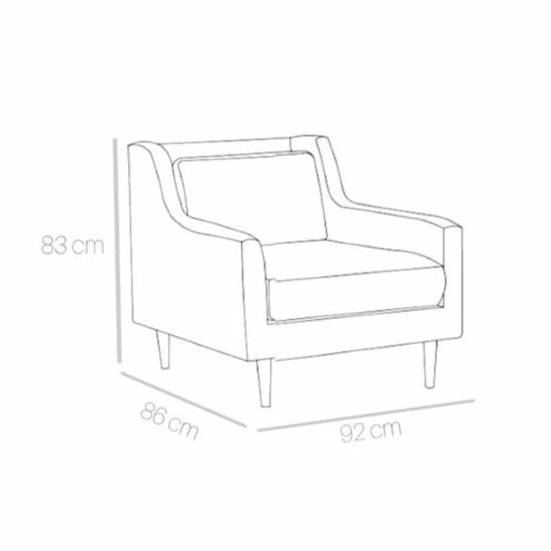 Sillón Oporto· 1C · Lino