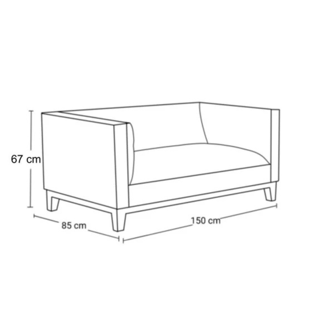 Sofá Praga · 2C · Lino