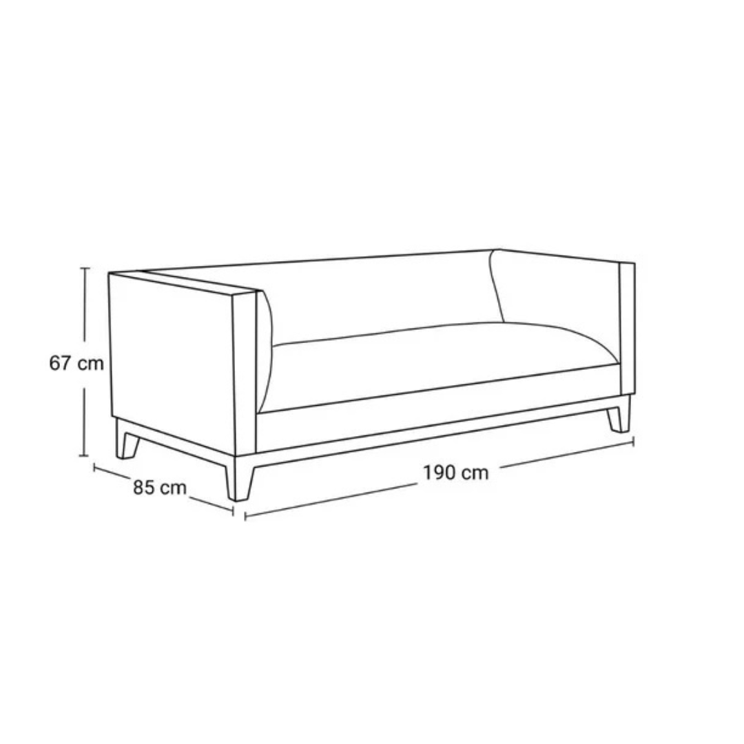 Sofá Praga · 3C · Lino
